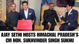 Ajay Sethi Hosts Himachal Pradesh's CM Hon. Sukhvinder Singh Sukhu Ji, Talks On For Film City in HP