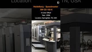 Used Sheet Fed / Offset Machine for SALE | Heidelberg - Speedmaster SM CD 102-6