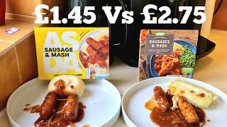 ASDA JUST ESSENTIALS Vs ASDA SAUSAGES & MASH Comparison