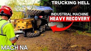 20-Ton Flipped Digger Heavy Recovery | Trucking Hell | S6E13 | @Machina_Official