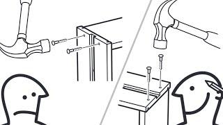 IKEA Plastic Plug Drawer Assembly Top Tip!