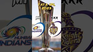 Mi vs Kkr in ipl 2023 #shorts #youtubeshorts #ipl