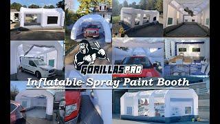 GORILLASPRO Inflatable Paint Booth 26x15x10Ft Review