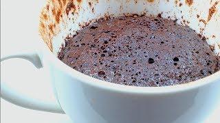 Flourless chocolate cake in a mug