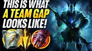This is what a team gap looks like... Rank 1 Nasus vs Kled Toplane | Carnarius | League of Legends