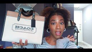 Coach Field Tote 30 Unboxing| Chronicles of a Quarantined Shopaholic| GirlBossBeauty