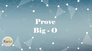 Prove Big-O