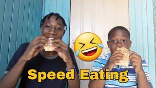 Toloh Speed Eating Challenge w/ bro