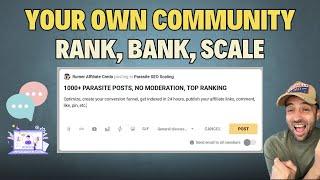 Create/Rank your Skool Community with 1000+ of Posts(Parasite SEO)