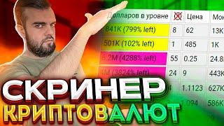 Самый лучший СКРИНЕР КРИПТОВАЛЮТ (плотностей) для СКАЛЬПИНГА КРИПТОВАЛЮТ !!!