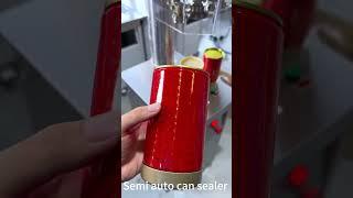 Semi Auto Can Sealer Machine , Tin Can Closer Machine ,  #can Seaming Machine for Metal Lid #factory