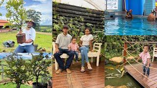 Miguel começou a fazer natação Passeio floricultura,fomos em busca de uma planta nativa(cabeludinha)