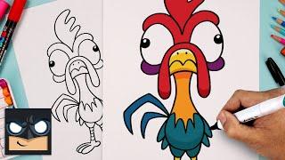 How To Draw Hei Hei | Moana 2