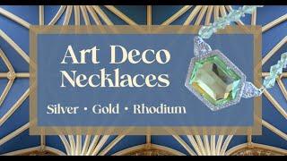 Art Deco Necklaces & Tips to Date White Metal Jewelry