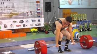 Hafiz Verdiyev deadlift 325kg WPC world championships 2011, Riga, Latvia.