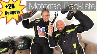 Packliste und Gadgets für die Motorradreise  Nützlich und platzsparend auf dem Motorrad