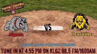 Algona vs. Clear Lake High School Baseball (doubleheader)