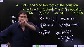 Let α and ß be two roots of the equation x^2+2x+2=0, then α^15+ß^15 is equal to