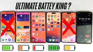 Samsung S25 Ultra vs S24 Ultra vs S23 Ultra vs iPhone 16 Pro Max vs 15 Pro Max - Battery Drain Test