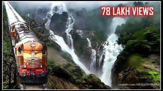 AMARAVATHI EXPRESS, DUDHSAGAR WATERFALLS, BRAGANZA GHATS | Indian Railways