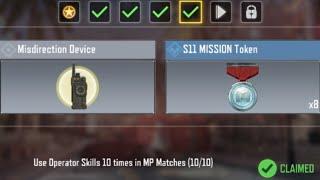 Call of Duty Mobile Use Operator Skills 10 times in MP Matches Task Complete