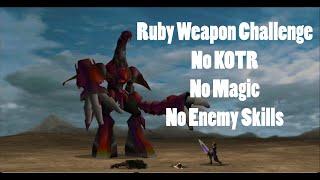 How to defeat Ruby Weapon in FF VII - No KOTR Challenge [PS4]