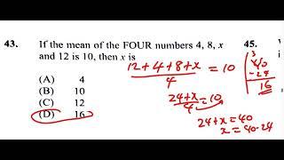 Questions 43  | CXC CSEC June 2024 Multiple Choice SOLUTION