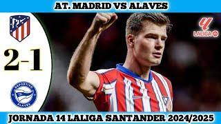 ATLETICO MADRID VS ALAVES | 2-1 | Jornada 14 Laliga Santander 2024/25