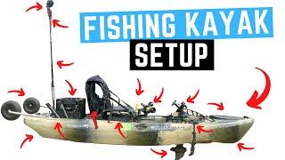 FISHING KAYAK SETUP! - Detailed Walk Through - Kayak Modifications