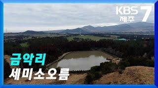 [하늘에서 본 제주] 금악리 ‘세미소오름’ㅣKBS 2023.03.20.