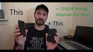 I Have UNLIMITED Home Internet For CHEAP! $25 4G LTE Mobile Hotspot Data Wifi - CUT THE CORD