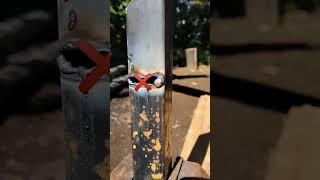 how to weld hollow iron joints