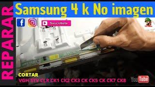 Como Reparar Televisor Smart  Samsung Mod Un50TU8000K Sin Imagen Prende Y Se Apaga