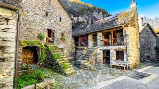 Sonlerto is a traditional stone village in Switzerland  Swiss Villages 4K