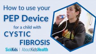 How to use your PEP device for a child with cystic fibrosis