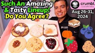 NEW Crumbl Cookies Review: Pumpkin Square, S'mores Brownie, PB Blossom, Oatmeal, Berries & Cream