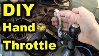 DIY: HAND THROTTLE for Toyota 4x4 using bicycle parts - Cheap, effective, and fun fabricobble