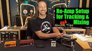 Mixing and Recording Techniques | Guitar Re-amp setup