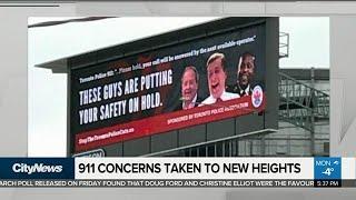 Toronto Police Association billboard raises alarm about 911 wait times