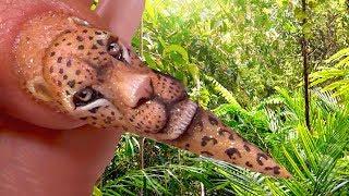 3D ACRYLIC LEOPARD FACE - AMAZING PHOTOREALISTIC NAIL ART