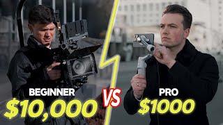 Beginner with $10,000 FX6 vs Pro with Insta 360 Flow 2 Pro