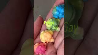 Gay Frogs Soap Remix  #turnthefrigginfrogsgay #gayfrogs #frogs #soapcutting #soapmaker #rainbow
