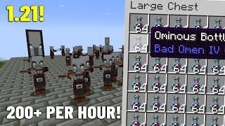 NEW Minecraft 1.21 Easiest OMINOUS BOTTLE Farm 200 Per Hour