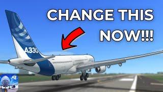 CHANGE This ONE Setting To Make SMOOTHER Landings in RFS - Real Flight Simulator!