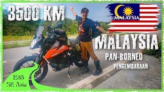 2,150 MILE Month-Long Motorcycle Ride across Malaysia  ! Epic COAST to COAST Challenge [SE E35]