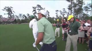 Spieth's chip at 17th on Sunday at Masters