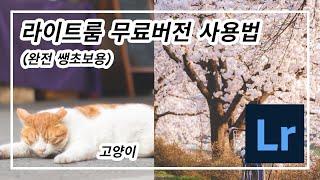 완전 초보용 모바일 라이트룸 사용법
