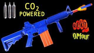 CO2 POWERED NERF Dart Blasting Gun!