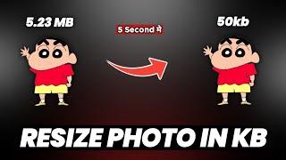 Reduce photo size in kb#Shorts#resizephoto#mbtokb#reducephotosize