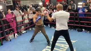 Ryan Garcia shows off power, speed at Haney-Garcia workout